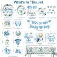 thumbnail image 2 of Set de decoración para baby shower, color azul cocomigo, para niño, 213 unidades, 2 of 7