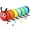 Rainbow-Caterpillar (With Mesh), variant on Wilwolfer Kids Play Tunnel Tent for 3/4/5/6 Years Toddlers with Mesh Window Indoor Outdoor Baby Toys