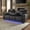 Dark Grey, variant on Electra Luxury Power Reclining Sofa - Dark Grey Faux Leather Motion Couch with Drop-Down Table, Wireless Charging, AC/USB/Type-C Power, and Cinematic LED Lighting