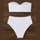 thumbnail image 5 of Traje baño lentejuelas brillantes para mujer, Bikinis con alambre, parte superior y parte inferior cintura traje, 5 of 5