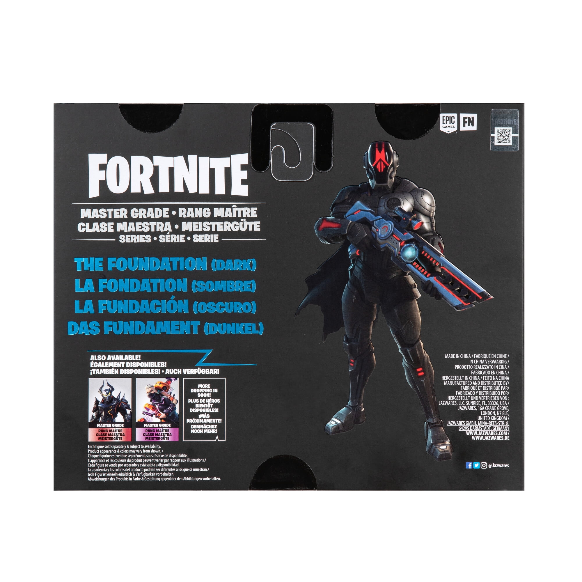 Fortnite The Foundation Master Grade Series - Deluxe 4 inch Figure with Light Up Armor, Face Plates, and Accessories