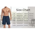 thumbnail image 2 of TKKCS Mens Mesh Athletic Running Shorts with Zipper Pockets- Quick Dry Elastic Drawstring Waist Moisture Wicking Relaxed Fit Breathable Workout Gym Shorts Navy Size 2XL, 2 of 9