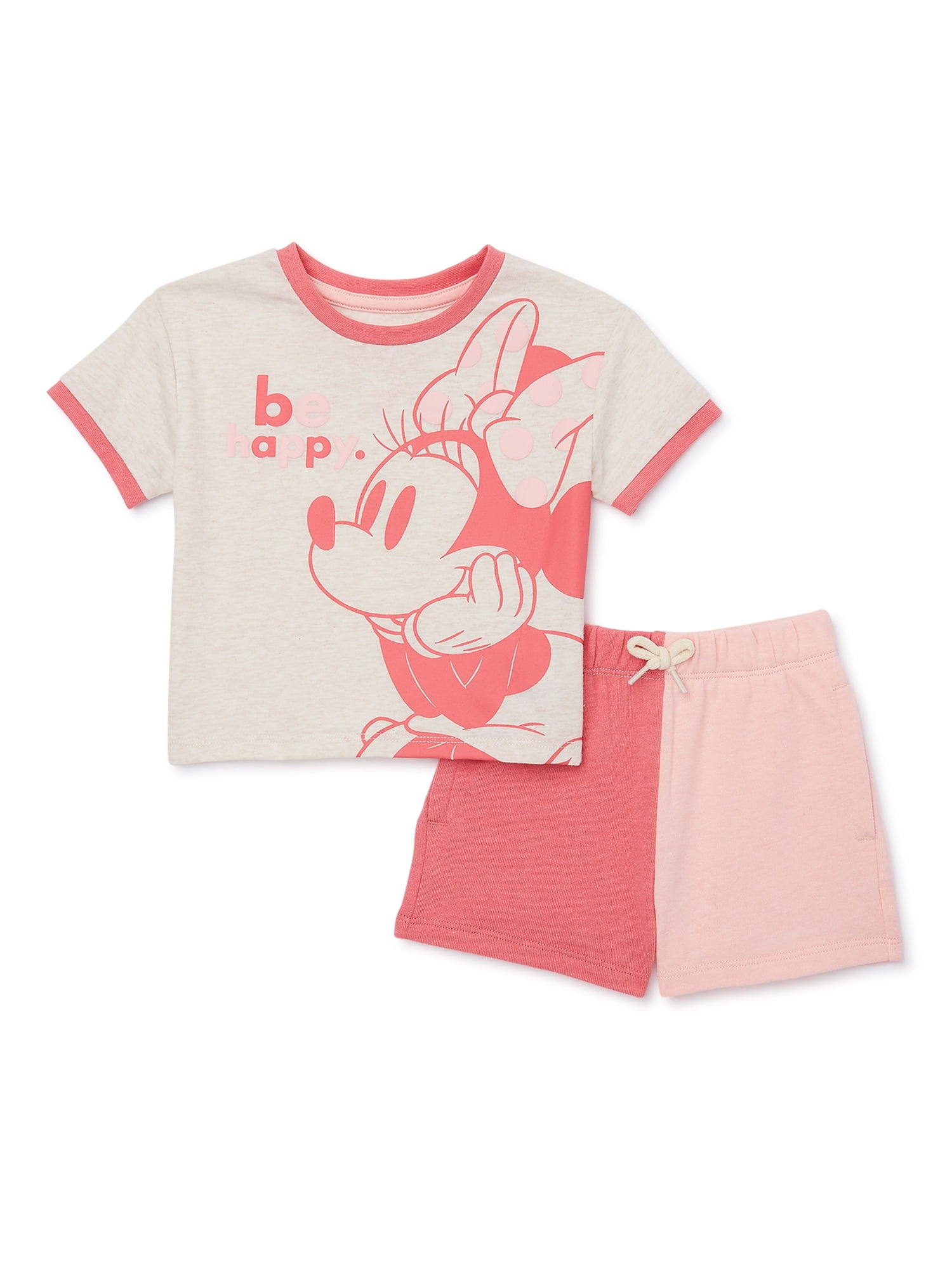 Minnie Mouse Toddler Girls T-Shirt and Shorts Set, 2-Piece, Sizes 12M-5T