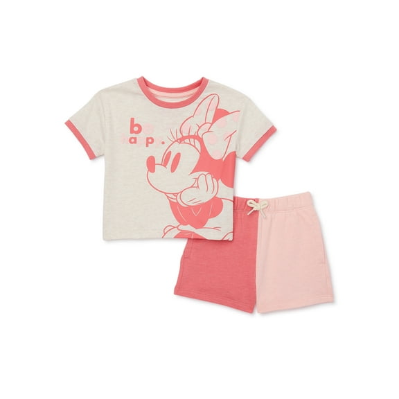 Minnie Mouse Toddler Girls T-Shirt and Shorts Set, 2-Piece, Sizes 12M-5T