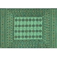 thumbnail image 1 of Ahgly Company Indoor Rectangle Persian Turquoise Blue Traditional Area Rugs, 8' x 12', 1 of 4