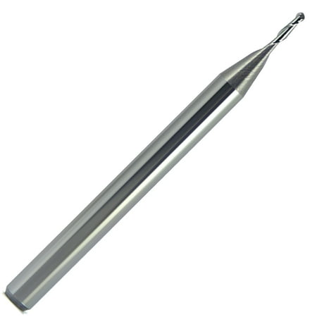 

0.035 Diameter 2 Flute Bright Ball Carbide End Mill .105 Length of Cut 1-1/2 Overall Length