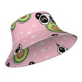 thumbnail image 2 of Easygdp Panda Avocado Double-Sided Reflective Fisherman Hat for Outdoor and Night Walking, Unisex, 2 of 9