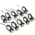 thumbnail image 2 of 3/4 Inch Blue LED Lights Clear Lens 19mm Round Mini Bullet 12V Side Marker Clearance Grommet Mount Light Truck Trailer Pickup Boat RV Rock Lights 10 Pack Extra Bright, 2 of 5