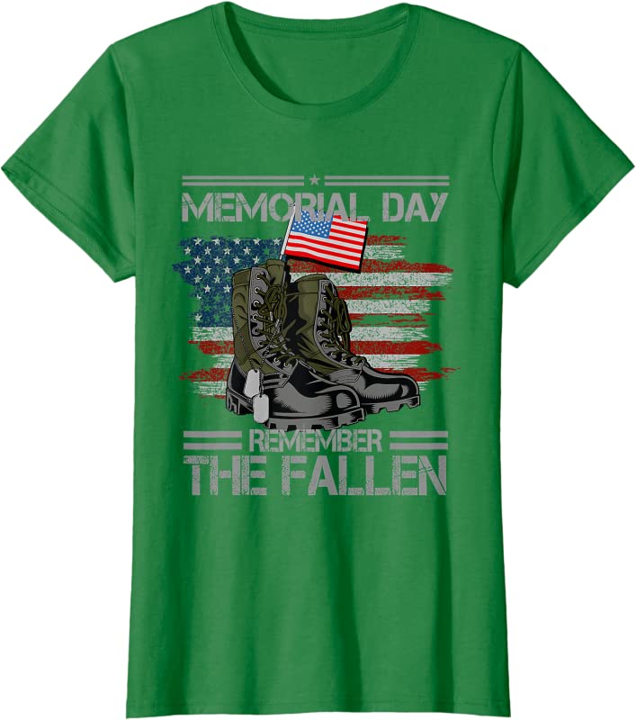 Memorial Day Remember The Fallen Veteran Military Vintage TShirt