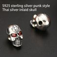 thumbnail image 2 of Minnieouse Cuentas de calavera S925 plata esterlina Punk suelta cuenta negro encanto accesorio Halloween para pulseras piezas de joyería Ropa, zapatos y accesorios Miscelánea Minnieouse AP015526-00, 2 of 6