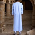 thumbnail image 4 of ZZHZGZ Mens 4Th of July Shirt Men T Shirts Pack Mens V Neck Long Sleeve Kaftan Thobe Long Gown Shirt Robe Casual Gown Xxl, 4 of 8