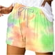 thumbnail image 1 of Mujeres Pantalones Cortos con Bolsillos Impresos Detalle Vendaje, Casual Y Suelto Ajuste Pantalones Cortos de las Mujeres para el Verano, 1 of 3