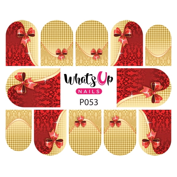 Whats Up Nails P053 That's a Wrap Water Decal Sliders for Nail Art Design