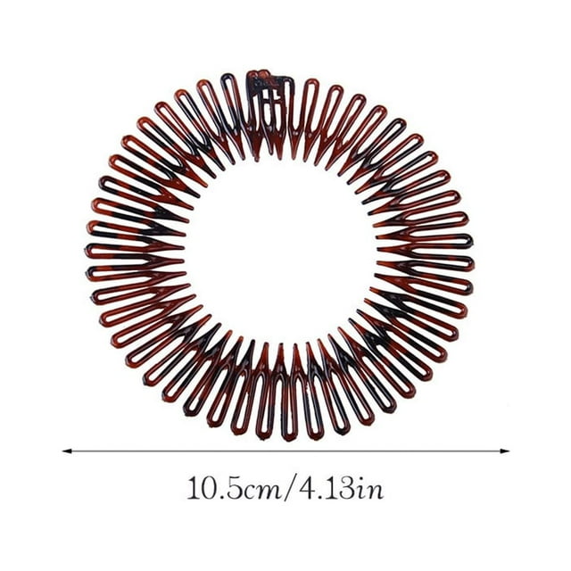VONKY U-Part Peigne à Perruques Accessoires Peignes de Fil de Tissage de Cheveux Résistant à l'Usure Coloré à la Mode Fournitures Accessoire à la Maison Léopard Rouge
