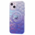 thumbnail image 3 of KAIYANG Serie MP para iPhone 14 Funda para teléfono móvil con degradado de TPU+acrílico, cubierta IMD de doble cara compatible con Ma Blue Multicolor, 3 of 5