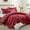 Burgundy, variant on Ameha 3-Piece Coverlet Set Modern Floral Embossed Quilt Soft Microfiber Bedspread King Emerald