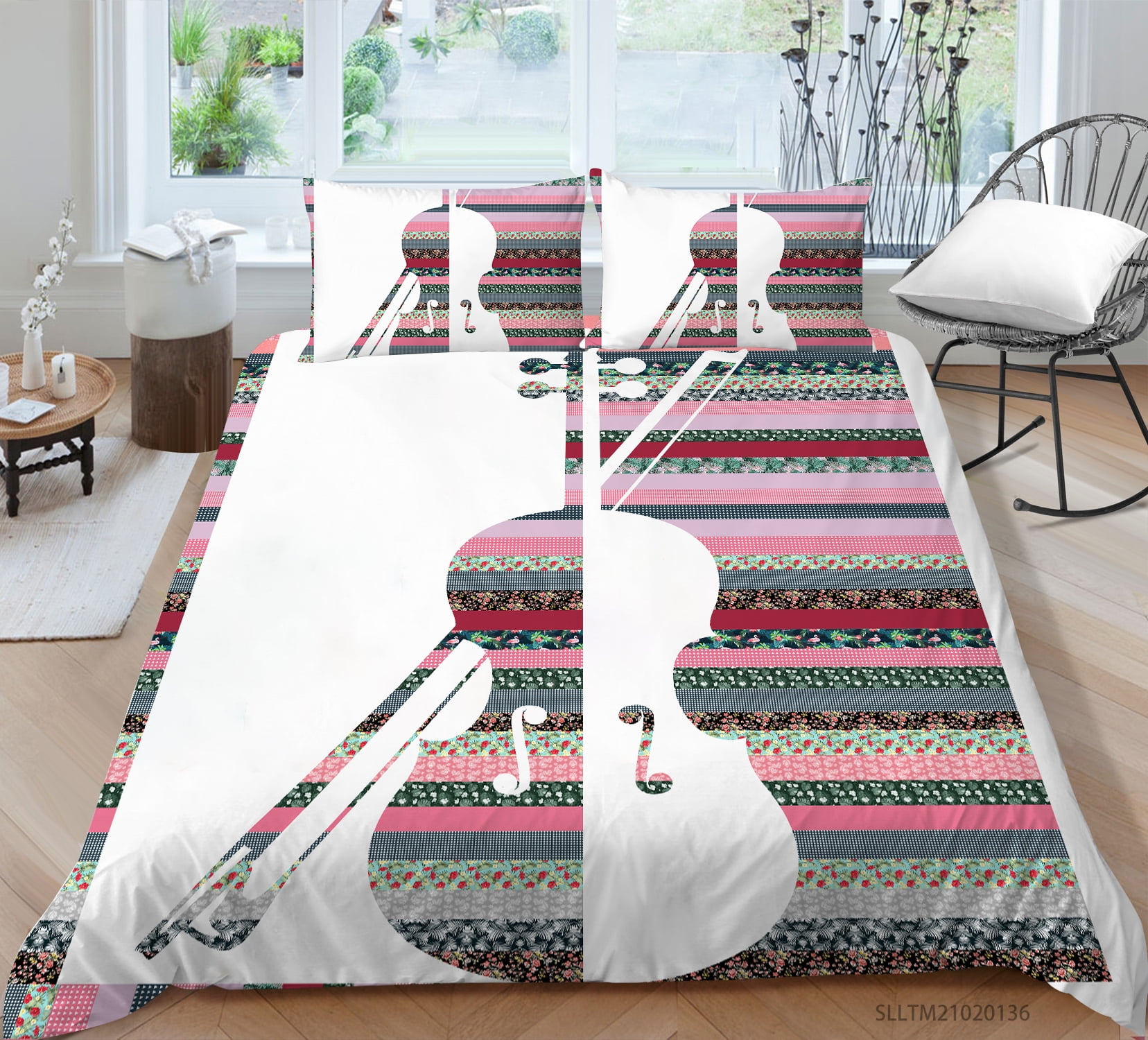 Home Textiles Luxury 3D Guitar Printed Duvet Cover Set High Quality