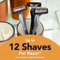 thumbnail image 4 of BIC Flex 4 Refillable Men's Razors, 1 Handle and 4 Cartridges With 4 Blades, 5 Piece Set, 4 of 10