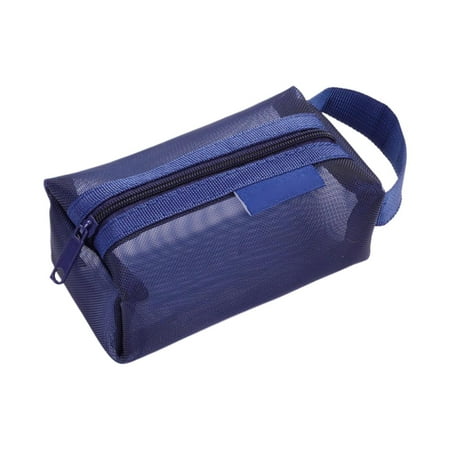 

Flash Deal! Portable Square Mesh Storage Bag Dark Blue 1Pc Storage Bag Clearance!