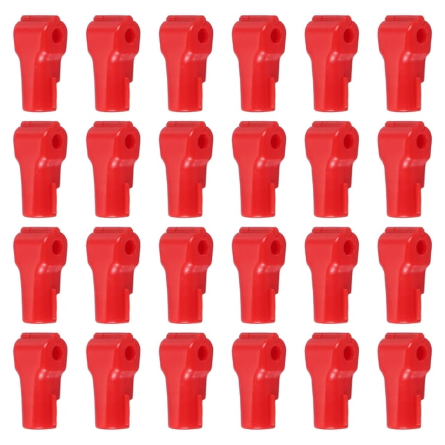Candado de tope Uxcell, candado antirrobo para ganchos de tablero de clavijas para tienda de accesorios móviles Rojo 6 mm