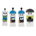 thumbnail image 4 of LOVIVER 4 Pieces Golf Club Head Covers Golf Driver Head Cover with Interchangeable Label White, 4 of 8