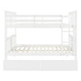 thumbnail image 5 of White Full over Full Bunk Bed with Drawers and Ladder, 5 of 8