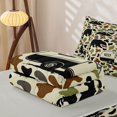 thumbnail image 5 of catabedysis Camo Camping Zipper Twin Comforter Sets with Fitted Sheet and 2 Pillowcases,Wildlife Camper Pattern Zipper Bedding Set For Boys,Earthy Tone,Light Gray Reversible,4 Pieces, 5 of 7