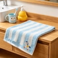 thumbnail image 4 of Small Wooden Horse Striped Face Towel, Soft Fabric Towel Absorbent Soft for Home Use, 4 of 6