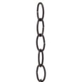 thumbnail image 2 of B&P Lamp® Satin Black  8 Gauge Oval Chain, 2 of 2