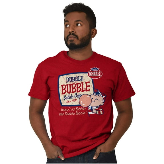 Vintage Dubble Bubble Chewing Gum Logo Men's Graphic T Shirt Tees Brisco Brands S