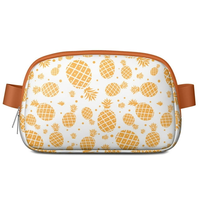 Pineapple Paradise Fanny Pack – Waterproof Adjustable Waist Bag with Hawaiian-Inspired Design, Perfect for Luaus & Tropical Events