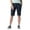 Rinsed Navy, variant on Dickies Women's Perfect Shape Straight Fit Bermuda Shorts 11", Rinsed Black, 2