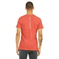 thumbnail image 3 of Daxton Adult Unisex Tshirt California Script with Vertical on the Back, Coral White, XS, 3 of 3