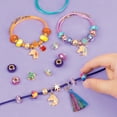 thumbnail image 5 of Unicorn Academy: Enchanting Unicorn Charms Bracelet Kit - 39pc DIY Jewelry Craft, Make 4 Charm & Bead Bracelets, Netflix Series, Kids 8+, 5 of 10