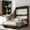 Black, variant on Puremind Queen Size Murphy Bed, Wood Foldable Wall Bed Frame, Storage Cabinet Bed for Bedroom/Office, Space-Saving, No Box Spring Needed, White