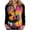 Hot Pink_1, variant on Godom Women's Halloween Long Sleeve V Neck Shirt Funny Graphic Top Fall Casual Loose Holiday T-Shirt