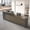 Tobacco Wood & Iron Gray, variant on L-Shaped Reception Desk with Lockable Drawers and Storage Shelves, Multi-Functional Computer Desk for Office (Left Hand L-Shaped; Walnut & Iron Gray; 87"Lx 24"W x 41"H)
