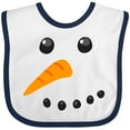 thumbnail image 3 of Inktastic Snowman Face Boys or Girls Baby Bib, 3 of 4