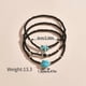 thumbnail image 3 of 4 Styles Elastic Anklets Set Bohemian Resin Bead Jewelry With Starfish Designs for Casual Outfits Multicolor, 3 of 5
