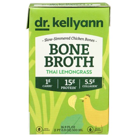 2X - Dr. Kellyann Thai Lemongrass Bone Broth 16.9 fl oz Package May Vary