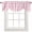 Pink, variant on Fsddascl Sage Green Checkered Tie Up Valance Curtains for Windows, Kitchen Curtains Window Treatments, Green White Buffalo Plaid Short Window Shades Valances for Bedroom Bathroom Cafe 42"x12"