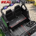 thumbnail image 6 of TOKTOO 24 Volt Ride on Toy for Big Kids, 24V Ride Ons with 4 Power EVA Wheels, 24V 2 Seater Battery Powered Ride on UTV Car, 4WD, 800W, 5.1 Mph, Kid Electric Car with Remote Control, Aged 3-8Y, Green, 6 of 8