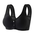thumbnail image 2 of TEVEQ Front Closure Bras for Older Women Front Snap Closure Padded Bra for Older Senior Women, No Underwire Full Coverage Comfortable Bra Everyday Seamless Bras High Support Bras for Women Adjustable, 2 of 9