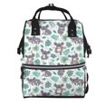 thumbnail image 1 of Fotbe Bears and Tropical Leaves Mochila Maternidad - Lona de Sarga Impermeable, Mochila de Pañales de Gran Capacidad con Múltiples Bolsillos y Correas Ajustables, 1 of 6