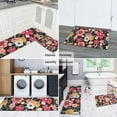 thumbnail image 5 of Multicolored Pioneer Flower Kitchen Rugs Sets Of 2,Anti Fatigue Kitchen Mat Rugs Non Slip Washable,Decorative Kitchen Floor Mats for Kitchen,Sink,Laundry,17"x30"+17"x47", 5 of 7