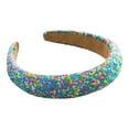 thumbnail image 2 of MSJUHEG Headbands,Tie Headband,Wire Headband,Boho Bandeau,Thick Headbands,Knot Glitter Headband Soft Headband Headband Glitter Hair Accessories Blue One Size, 2 of 4