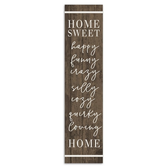 Creative Products Home Sweet Happy Home 10.5 x 47 Porch Leaner