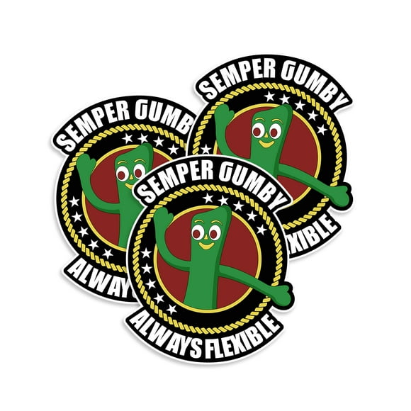 Semper Autocollant Gumby Toujours Flexible - Autocollant en Vinyle pour Marines - Idéal pour le Scrapbooking Marin par NEO Tactical Gear - Fabriqué aux États-Unis - Hooah (1)