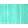 thumbnail image 1 of Ahgly Company Machine Washable Indoor Rectangle Solid Turquoise Blue Modern Area Rugs, 5' x 7', 1 of 4