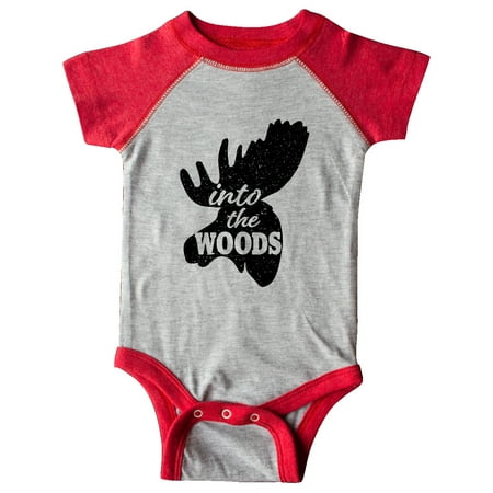 

Inktastic Moose Head Silhouette Into the Woods Gift Baby Boy or Baby Girl Bodysuit